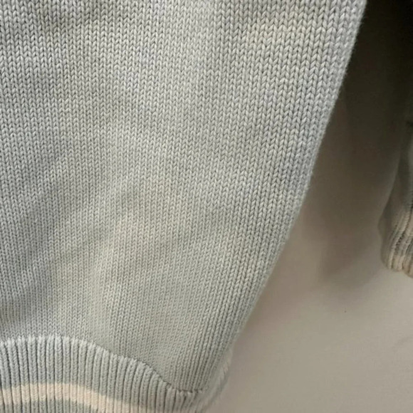 Sunday Best Lamora V-Neck Striped Button Front Cardigan Varsity Style Blue Small - Picture 12 of 16